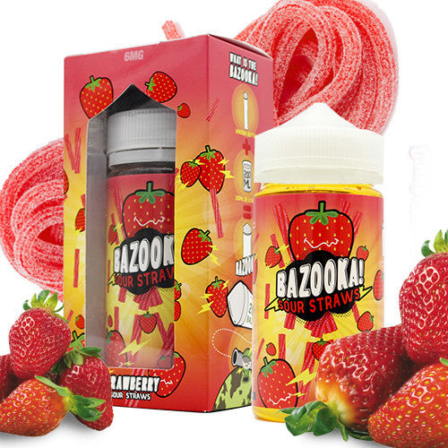 Strawberry Sour Straws - Bazooka Sour Straws fluidvapes Strawberry Sour Straws - Bazooka Sour Straws fluidvapes